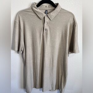 Vuori Light Tan Polo Shirt